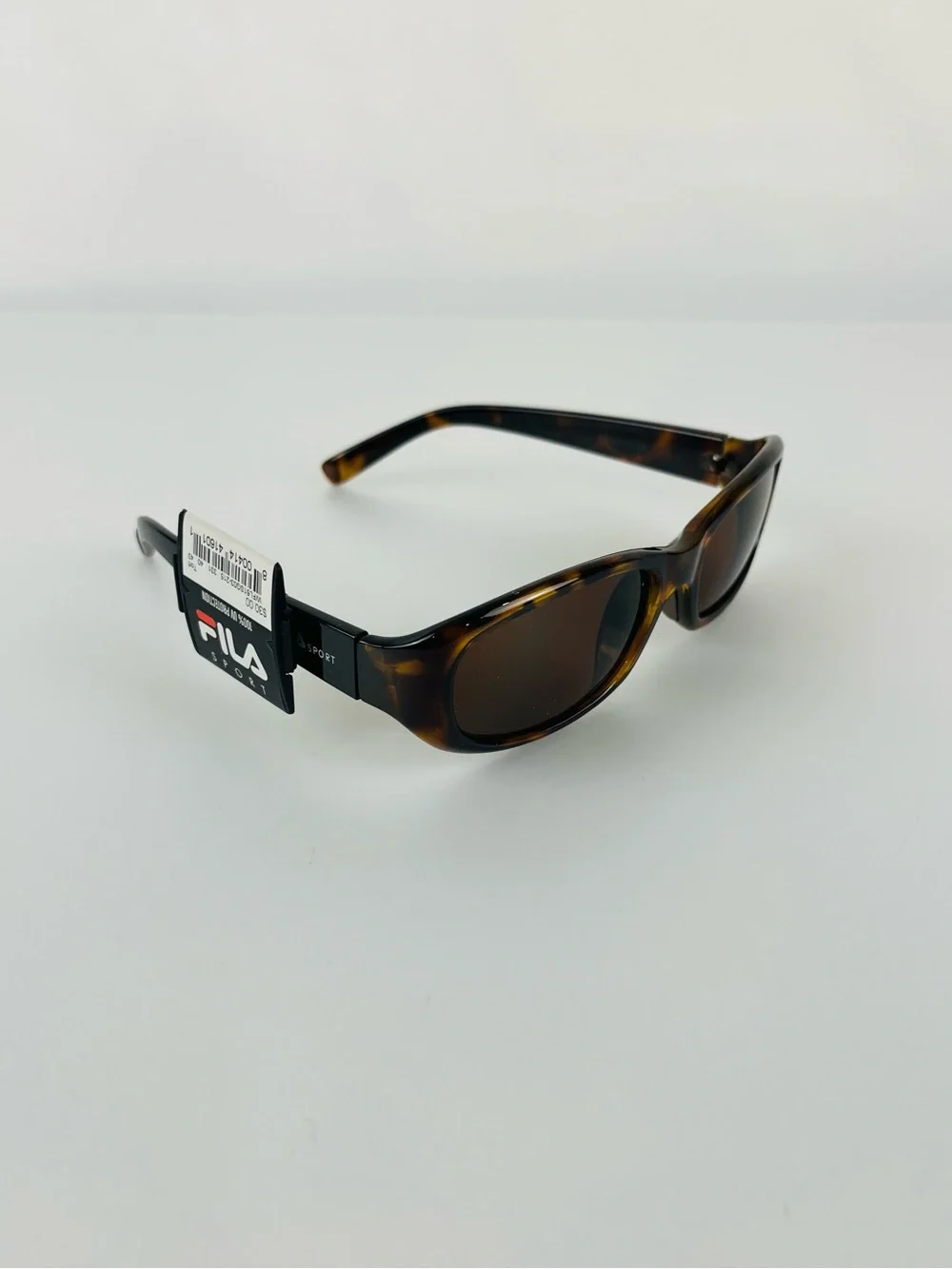 NWT FILA Sport sunglasses brown tortoise shell frame brown lenses